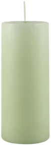 Zelená stĺpová sviečka LIGHT GREEN 15 cm