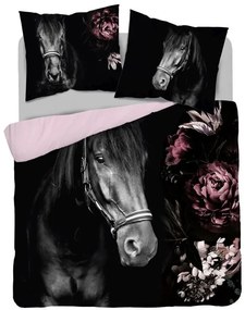 DETEXPOL Francúzske obliečky Kôň Romantic  Bavlna, 220/200, 2x70/80 cm
