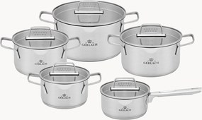 Hrnce z nehrdzavejúcej ocele Ambiente, 5 ks