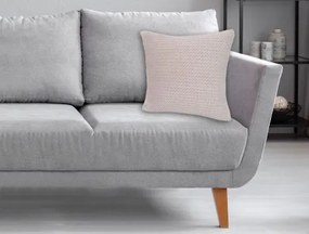 Dekoračný vankúš ZigZag 45x45 cm, pieskový%