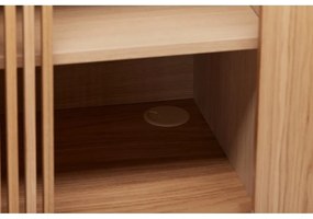 Nízka komoda v dekore duba v prírodnej farbe 188x75 cm Ende - Woodman