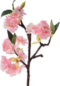 Umelá vetvička s ružovými kvetmi - 16*8*38 cm