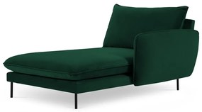 Tmavozelená zamatová leňoška (pravý roh) Vienna – Cosmopolitan Design