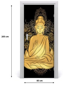 Samolepiace fototapety na dvere Budda i mandala 85x205 cm