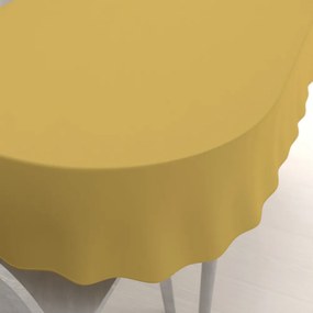 Biante Dekoračný oválny obrus Rongo RG-098 Horčicový 50x100 cm