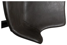 Tmavosivé čalúnené jedálenské kreslo s podrúčkami Hype – DAN-FORM Denmark