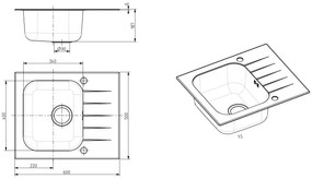 ALVEUS CZ ALTONE 10 šedá - sklo 600x500 mm - F