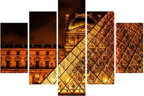 Obraz Louvre v Paríži (150x105 cm)