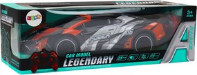 LEAN Toys Športové diaľkovo ovládané auto RC v mierke 1:10, oranžové, rýchlosť 25 km/h