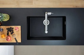 Hansgrohe S51, drez pod dosku 660, čierny grafit, HAN-43432170