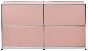 Kovová odkladacia skrinka »CN3« so 4 výklopnými priečinkami, staroružová