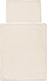 Súprava do postieľok s čipkou vanilka 50x65cm