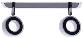 Bodové LED svietidlo Sole, 2x LED 10w, 4000k, ch/b