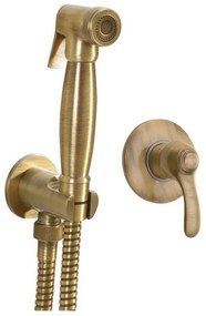 Sapho Sapho, Podomietková batéria s bidetovou spŕškou Retro, bronz, KI41B-01