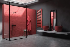 Regnis LE-P, vykurovacie teleso 540x675mm, 399W, čierna, LE-P/70/50/BLACK