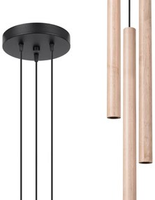 Sollux SL.1268 - Luster na lanku PASTELO 3xG9/8W/230V drevo