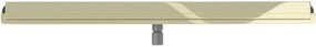 Mexen Flat nerezový sprchový žľab na stenu 110 cm vzor 2v1, zlatá, 1530110