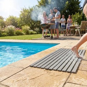 Kúpeľňová predložka sivá 1