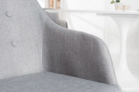 Štruktúra lakťovej opierky stoličky Scandinavia svetlo šedá