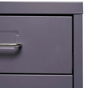 Zásuvková skrinka Boston T851 - 48x28x41cm, 4 zásuvky - tmavo sivá
