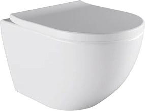 BPS-koupelny Závesná WC misa so SoftClose sedadlom HYD-4668, biela