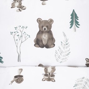 4Home Detské bavlnené obliečky do postieľky Forest Friends, 100 x 135 cm, 40 x 60 cm