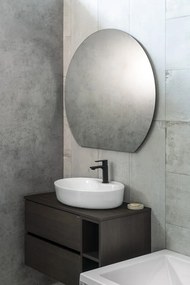 Sapho Sapho, DARA CUT LED podsvietené zrkadlo 20W, ø 100x90cm, vykurovacia fólia, 30562CI