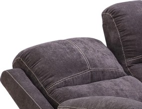 Dvojsedák Fortuna,šedá látka, funkcia polohovanie