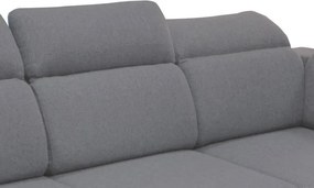 Rohová sedacia súprava Aldon, šedá tkanina, pravý roh