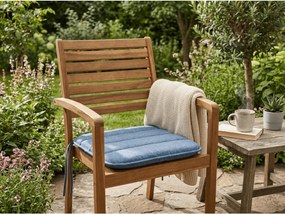 Podsedák na stoličku LINGE BLUE 37x37 cm, modrý