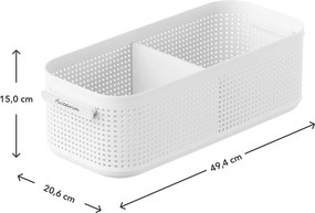 Rotho Úložný box do skrine, šatníkový organizér LISORA - M, 49,4 × 20,6 × 15 cm