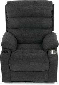 Polohovacie kreslo sivé, elektrické TV-S8348 GREY2