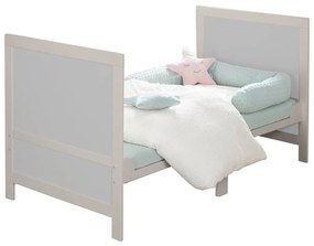 Sivá postieľka s nastaviteľnou výškou 70x140 cm Easy Sleep – Roba