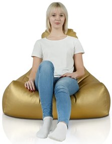 Kreslo Bali ekokoža zlaté