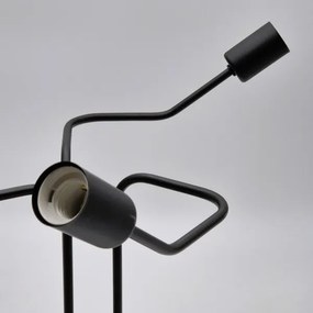 Prisadený luster MATYLDA 3xE27/60W/230V čierna