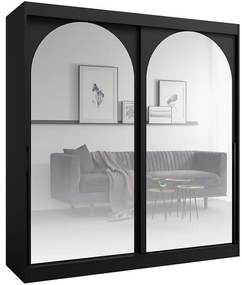 Skriňa 2d Modin 200 Čierna