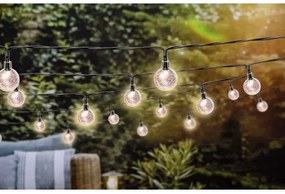 Grundig - LED stmievateľný solárny reťazec 50xLED/8 funkcií 9,35m IP44 teplá bie