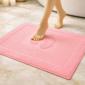 PODLOŽKA DO KÚPEĽNE HOTEL FEET 50X70 CM RUŽOVÁ