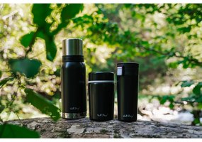 Čierna cestovná termoska na obed Vialli Design Fuori, 500 ml