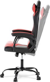 Herná stolička čierna / červená KA-L626 RED