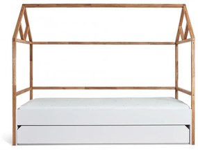 Bellamy Domčeková posteľ Lotta 90x200 biela/prírodná