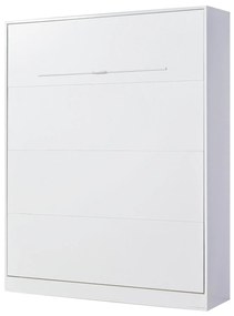 Sklápacia posteľ 160 Perfecto I (biela + biela + biela) (vertikálna) (bez osvetlenia). Akcia -20%. Vlastná spoľahlivá doprava až k Vám domov. 1128893