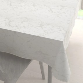 Biante Dekoračný obdĺžnikový obrus Parma PM-116 Strieborný mramor na krémovom 50x100 cm