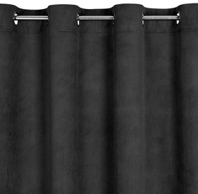 ZATEMŇOVACÍ ZÁVES NA KRÚŽKOCH MILO 140X250 CM ČIERNA