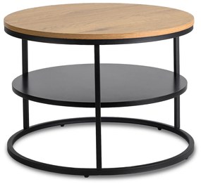 BEST konferenčný stolík, dub/čierna