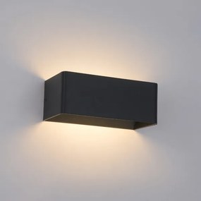Brilagi - LED vonkajšie nástenné svietidlo DONNANI LED/7W/230V 20 cm čierne IP44