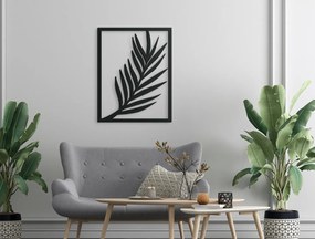drevko Obraz na stenu Vejúci list Rozmer obrazu: 41,5 x 32,5 cm, Farba dekorácie: Čierna