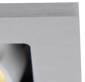 Oceľové zapustené bodové svetlo obdĺžnikové 2-svetlo - Qure