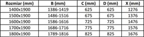 Mexen Pretoria Duo, 2-krídlové sprchové dvere do otvoru 160 cm, 6mm číre sklo, chrómový profil, 852-160-000-02-00