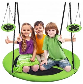 Závesný kruh pre deti v zelenej farbe